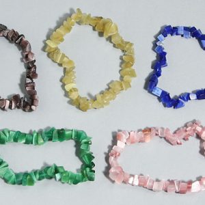 Cat’s eye chip bead bracelet Crystal Jewelry