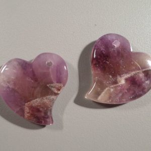 Auralite 23 amethyst heart pendant Crystal Jewelry auralite 23