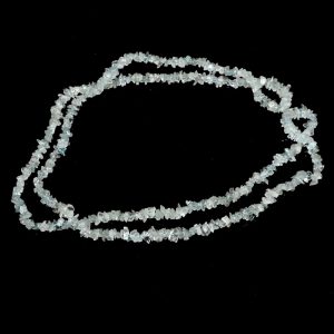 Aquamarine Chip Bead Strand Crystal Jewelry aquamarine