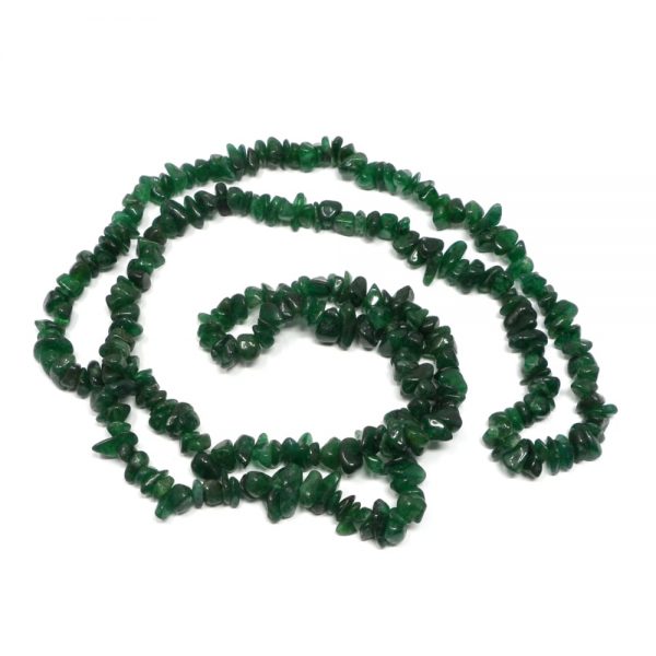 Green Aventurine Chip Bead Necklace All Crystal Jewelry aventurine