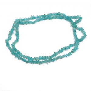 Blue Apatite Chip Bead Necklace Crystal Jewelry apatite