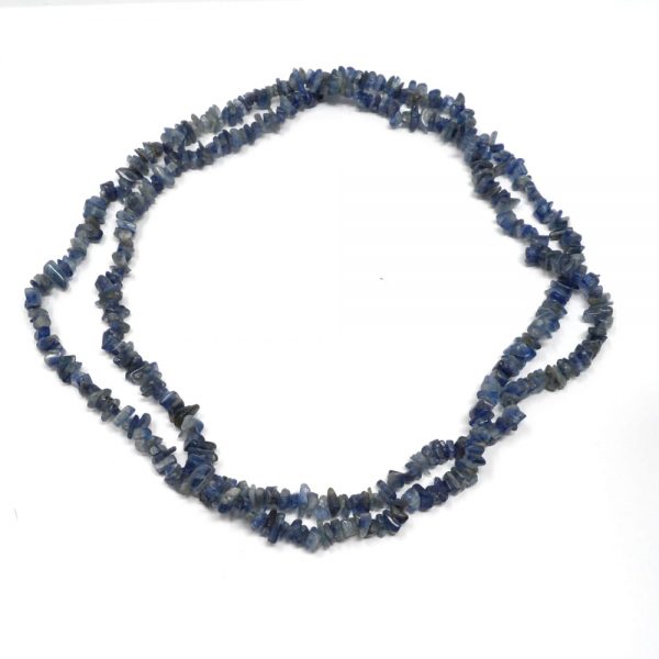 Blue Kyanite Chip Bead Strand All Crystal Jewelry blue kyanite