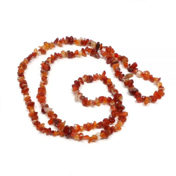 Carnelian Chip Bead Strand All Crystal Jewelry agate beads