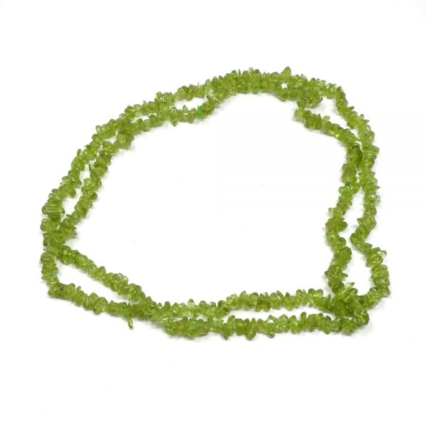 Peridot Chip Bead Necklace All Crystal Jewelry chip beads