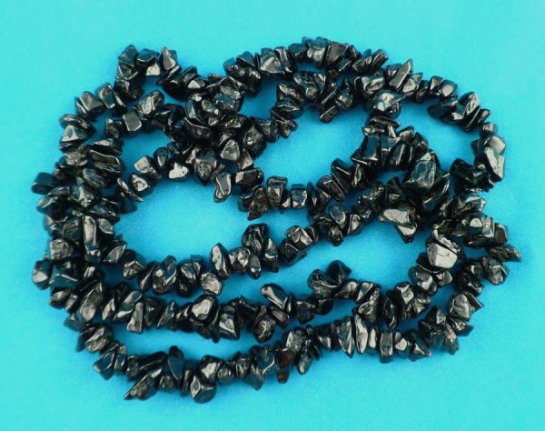 Tourmaline, Black Chip Bead Necklace All Crystal Jewelry black tourmaline