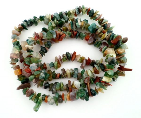 Jasper, Fancy Chip Bead Necklace All Crystal Jewelry chip beads