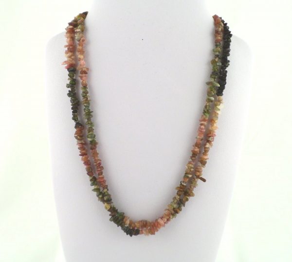 Tourmaline, Mixed Chip Bead Necklace All Crystal Jewelry chip beads