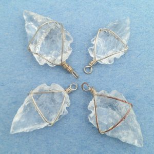 Clear Quartz Arrowhead Pendant 1pc All Crystal Jewelry arrowhead pendant