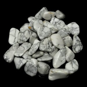 Howlite tumbled lg 16oz Tumbled Stones bulk crystals
