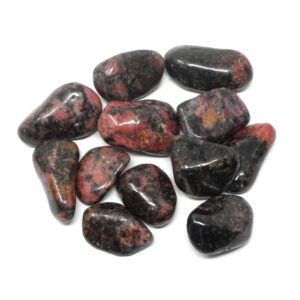 Rhodonite lg tumbled 8oz All Tumbled Stones bulk rhodonite