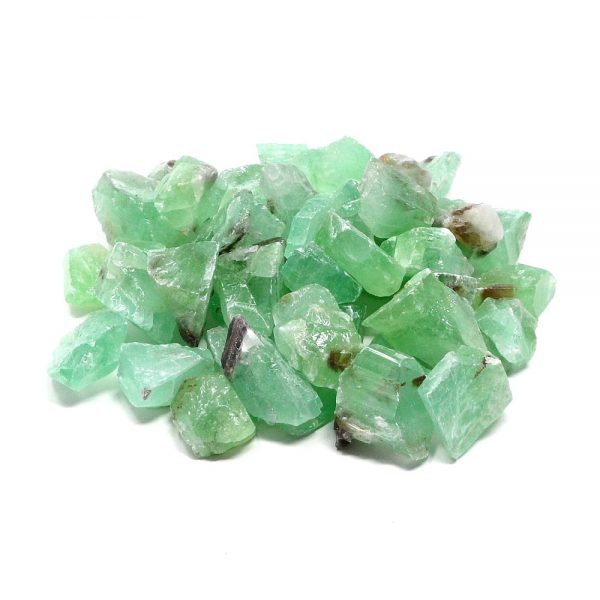Calcite, Apple Green, sm 16oz All Raw Crystals apple green