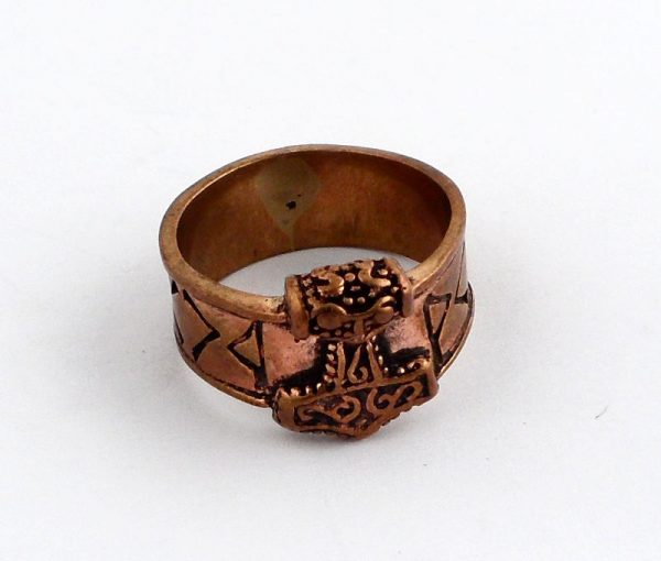 Bronze Carved Ring Size 9 All Crystal Jewelry bronze