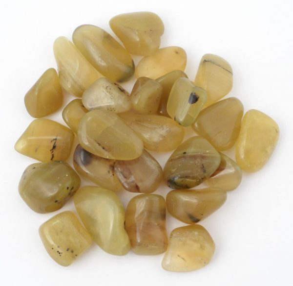 Opal, Olive, tumbled, 4oz All Tumbled Stones olive opal