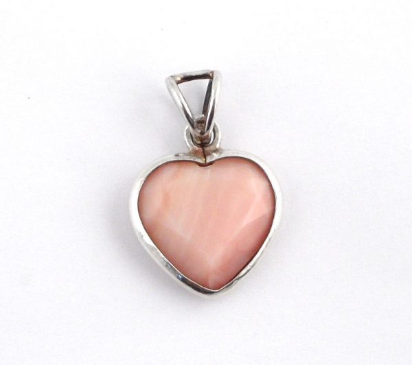 Pink Opal Heart Pendant All Crystal Jewelry heart