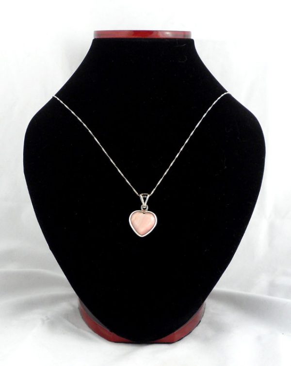Pink Opal Heart Pendant All Crystal Jewelry heart