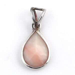 Pink Opal Teardrop Pendant Crystal Jewelry opal