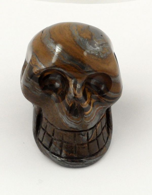 Tiger Iron Skull All Polished Crystals skull