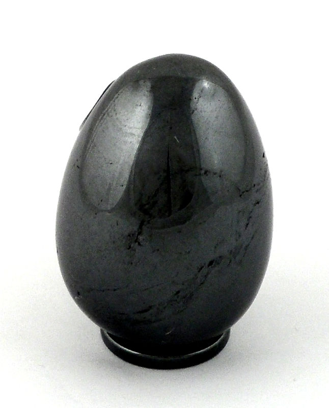 Gemstone, Crystal Egg, Polished Hematite Polished Hematite Egg with Stand