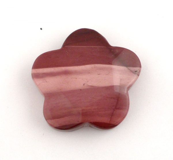 Drilled Mookaite Flower Pendant All Crystal Jewelry drilled