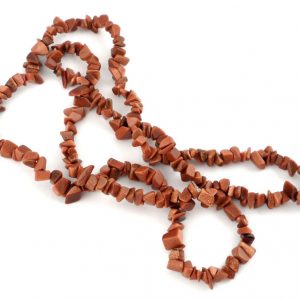 Goldstone, Red Chip Bead Necklace All Crystal Jewelry chip beads