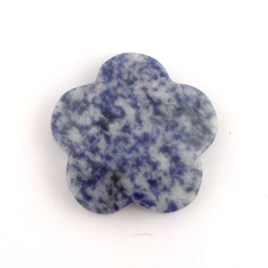 Drilled Sodalite Flower Pendant Crystal Jewelry drilled