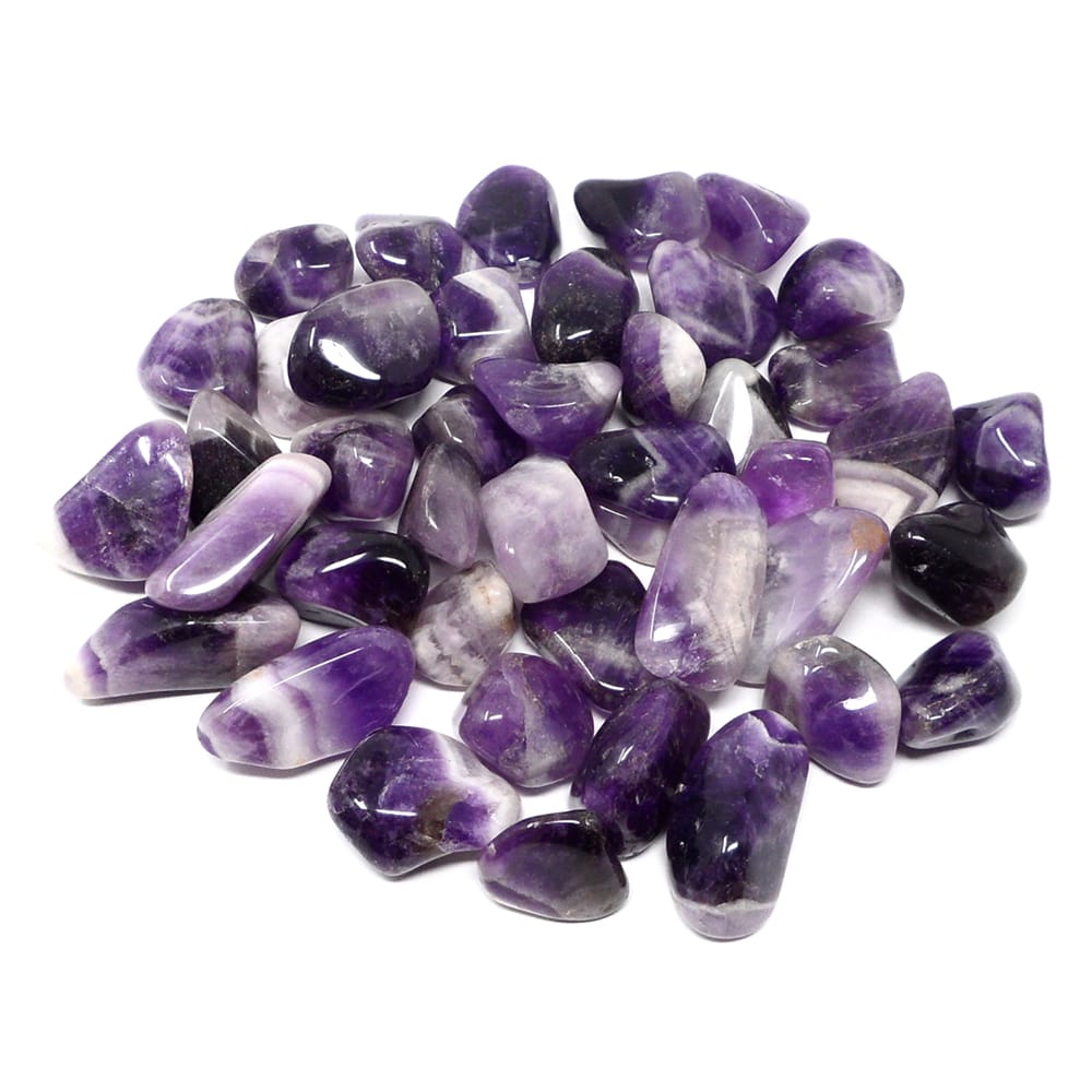 Healing Stones for You Large Tumbled Amethyst Polished Amethyst Gallet Stones 