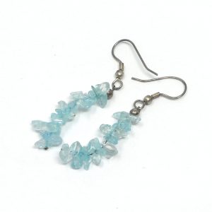 Aquamarine Chip Earrings All Crystal Jewelry aquamarine
