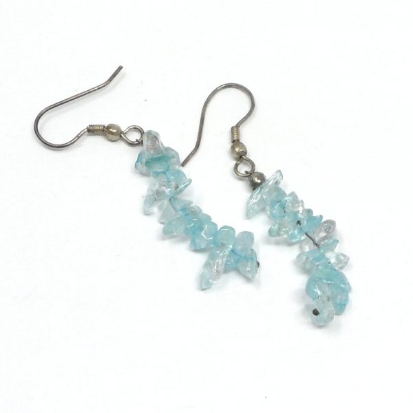 Aquamarine Chip Earrings All Crystal Jewelry aquamarine