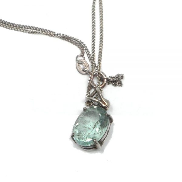 Aquamarine Necklace All Crystal Jewelry aquamarine