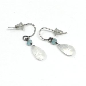 Rainbow Moonstone Earrings All Crystal Jewelry blue apatite earrings