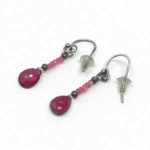 Red Tourmaline & Ruby Spinel Earrings All Crystal Jewelry crystal earrings