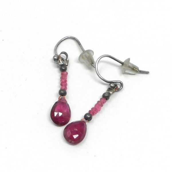 Red Tourmaline & Ruby Spinel Earrings All Crystal Jewelry crystal earrings