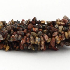 Leopardskin Agate 5-Strand Chip Bracelet All Crystal Jewelry agate