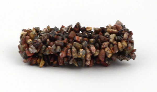Leopardskin Agate 5-Strand Chip Bracelet All Crystal Jewelry agate
