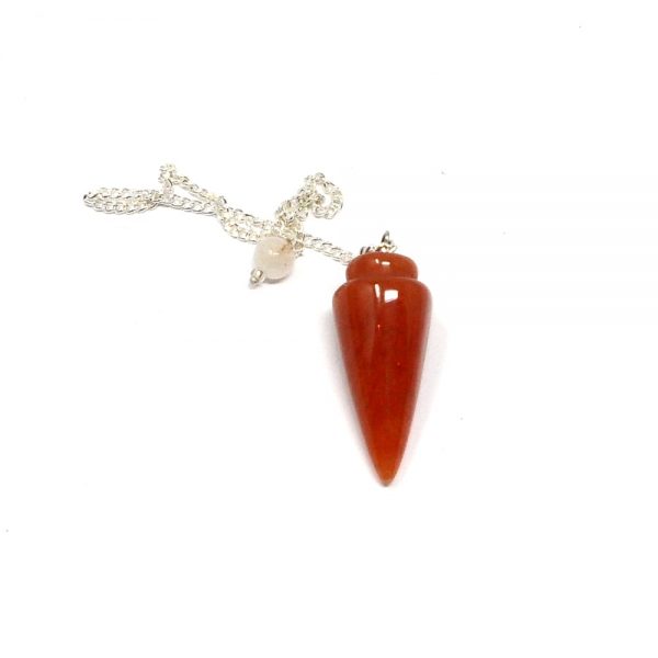 Carnelian Rounded Point Pendulum All Specialty Items agate pendulum