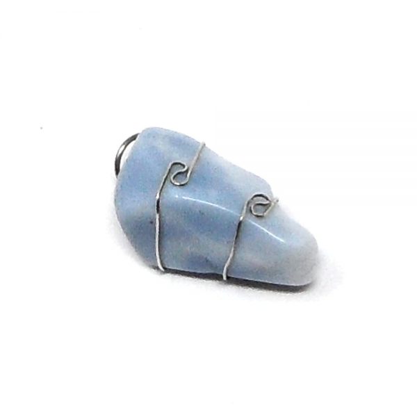 Wire Wrapped Pendant, Owyhee Blue Opal Pendant All Crystal Jewelry blue opal pendant