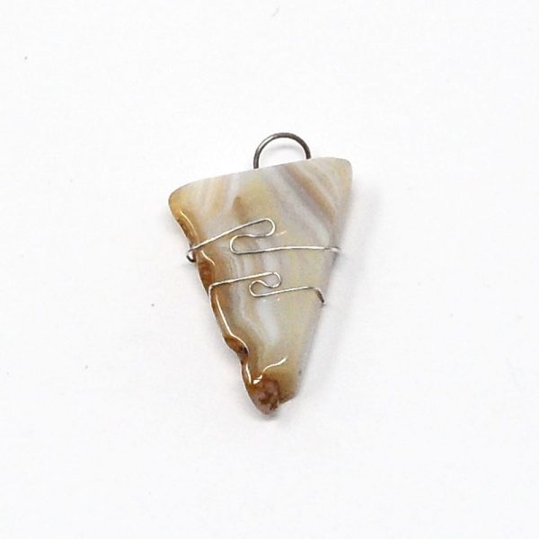 Wire Wrapped Pendant, Shantilite All Crystal Jewelry agate