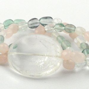 Clear Quartz Wafer Bracelet All Crystal Jewelry bracelet