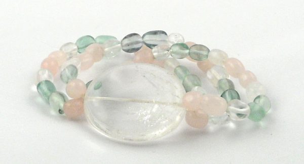 Clear Quartz Wafer Bracelet All Crystal Jewelry bracelet