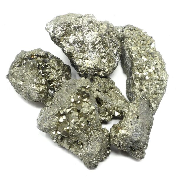 Pyrite Clusters lg 6pc All Raw Crystals bulk crystals