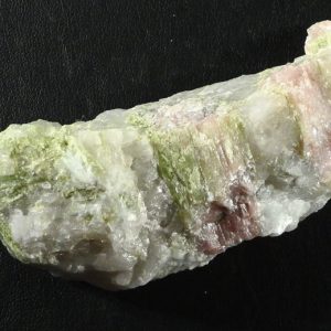 Tourmaline, Bi-Color, Raw, on Quartz All Raw Crystals bi-color tourmaline