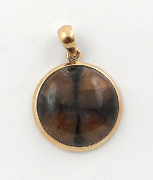 Chiastolite Bronze Pendant All Crystal Jewelry andalusite