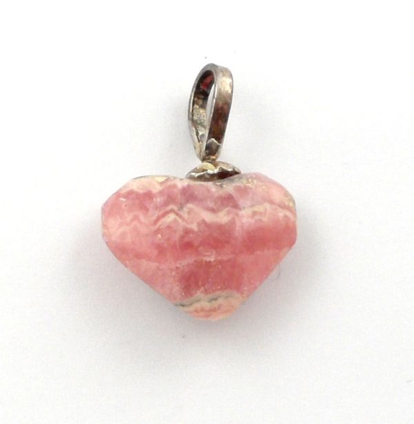 Rhodochrosite Heart Pendant All Crystal Jewelry heart