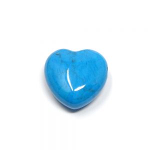 Blue Howlite Puffy Heart 30mm New arrivals blue howlite