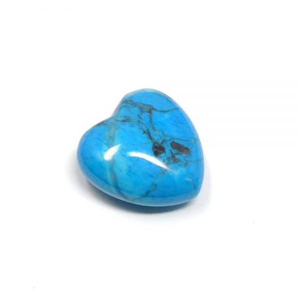 Blue Howlite Puffy Heart 30mm All Polished Crystals blue howlite