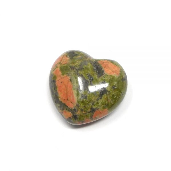 Unakite Puffy Heart 30mm All Polished Crystals crystal heart