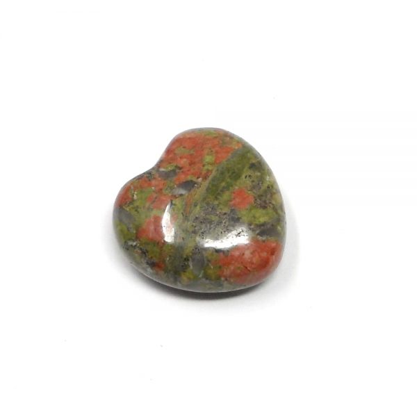Unakite Puffy Heart 30mm All Polished Crystals crystal heart