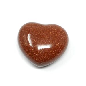Red Goldstone Heart 45mm All Polished Crystals goldstone