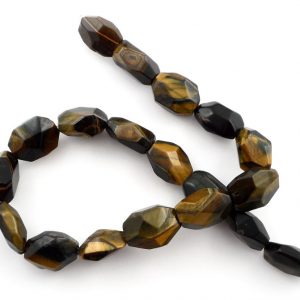Blue Tiger Eye Large Faceted Bead Strand All Crystal Jewelry bead
