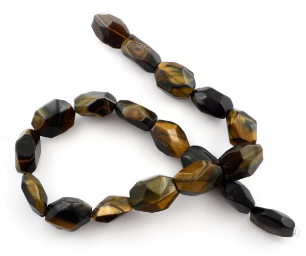 Blue Tiger Eye Large Faceted Bead Strand All Crystal Jewelry bead